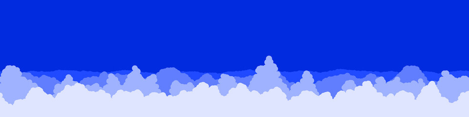 Abstract Color Clouds Sky Generative Art background illustration