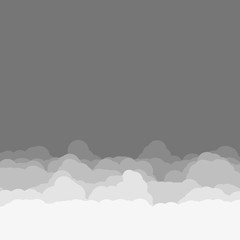 Abstract Color Clouds Sky Generative Art background illustration