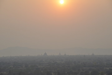 Fototapeta premium Sunset, Bagan, Myanmar
