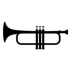trumpet instrument icon illustration graphic