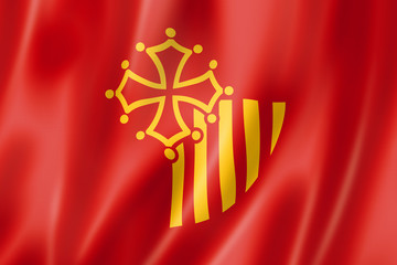 Languedoc-Roussillon Region flag, France