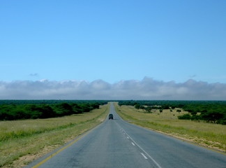 Fototapeta na wymiar Straße in Namibia