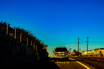 Obraz premium cars on the highway