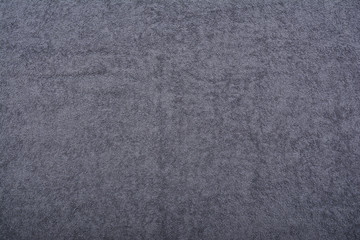 Closeup texture of gray towel, terry cloth for background