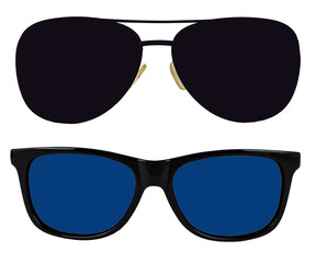 Fashion Sunglasses Set. Eyewear. Spectacle frames.