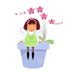 flower fairy and orchid
