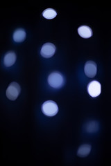 bokeh spots on a black background