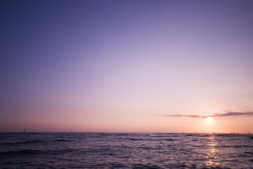 海に沈む太陽