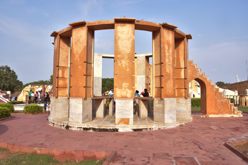 Rama Yantra at the famous Jantar Mantar  (astronomical observatory) of Jaipur, Rajasthan