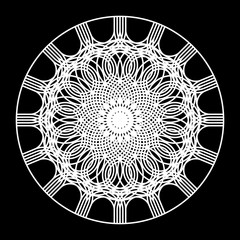 Design monochrome decorative circle element