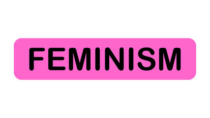 Feminism vector elements.  Feminism banner design