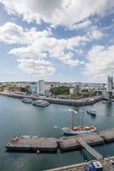 Cityscapes in Brest, Brittany, France