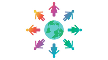 Feminism vector elements.  Feminism banner design