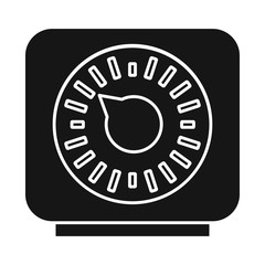 Vector design of timer and technology icon. Graphic of timer and ticking vector icon for stock.