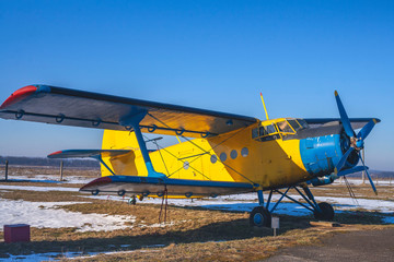 Ukrainian plane for skydiving. beautiful Ukrainian plane