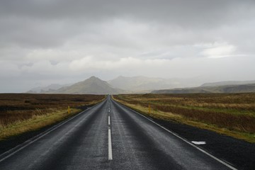 Feierabendverkehr auf Islands Ringstrasse