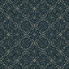 Seamless Vector Pattern. Editable strokes, luxurious design. 