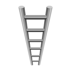 Ladder vector icon.Cartoon vector icon isolated on white background ladder.