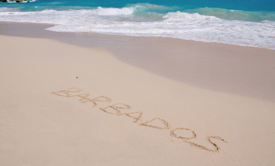 Barbados Inscribed in Sand