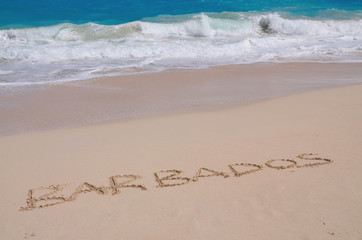 Barbados Inscribed in Sand