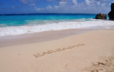 Barbados Inscribed in Sand