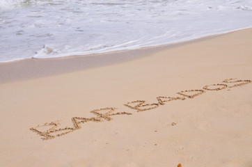 Barbados Inscribed in Sand