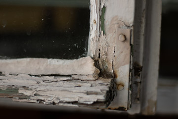 detail of an old wooden door