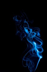 Abstract coloured smoke