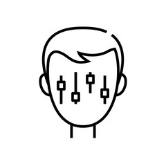 Personal settings line icon, concept sign, outline vector illustration, linear symbol.