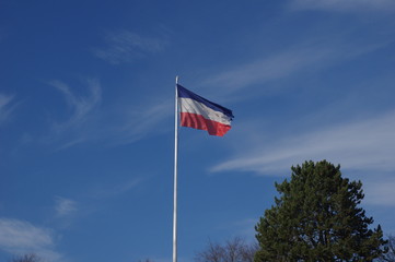 Fototapeta premium Schleswig Holstein Fahne