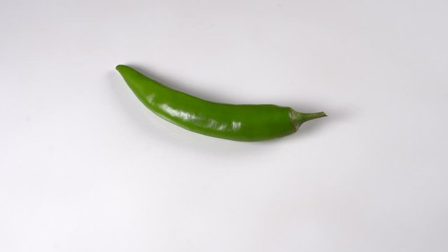 Red chili or chilli cayenne pepper isolated on white background cutout