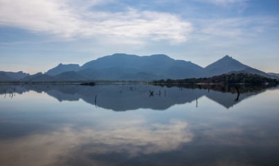 water reflection lake in the mountains