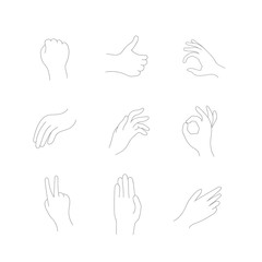 Gestures human hands. 