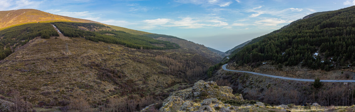 Panoramica con carretera