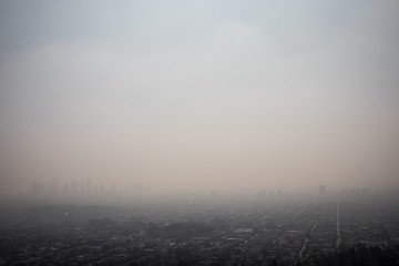 Smog in Los Angeles, California