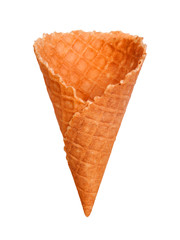 waffle cup for the pilled on white background