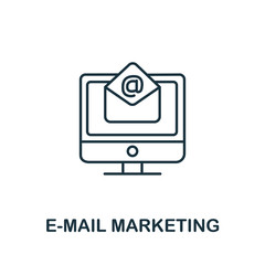E-Mail Marketing icon from digital marketing collection. Simple line element E-Mail Marketing symbol for templates, web design and infographics