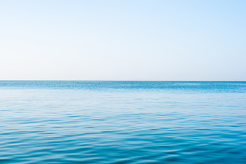 Obraz premium Calm Sea Ocean And Blue Sky Background