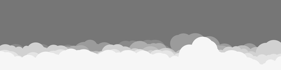 Abstract Color Clouds Sky Generative Art background illustration
