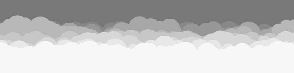 Abstract Color Clouds Sky Generative Art background illustration