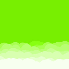 Abstract Color Clouds Sky Generative Art background illustration