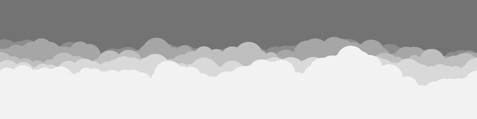 Abstract Color Clouds Sky Generative Art background illustration