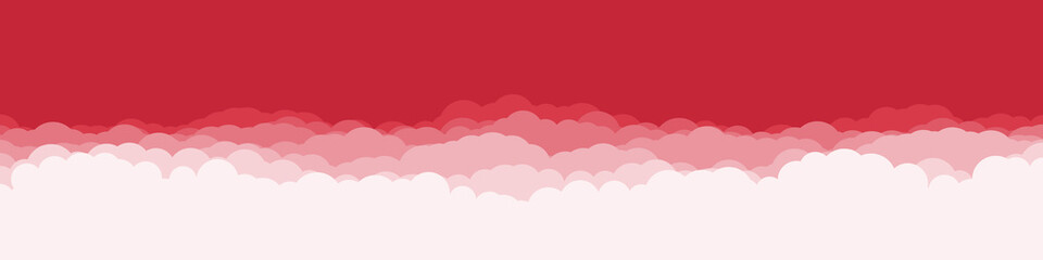 Abstract Color Clouds Sky Generative Art background illustration
