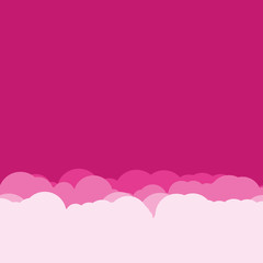 Abstract Color Clouds Sky Generative Art background illustration