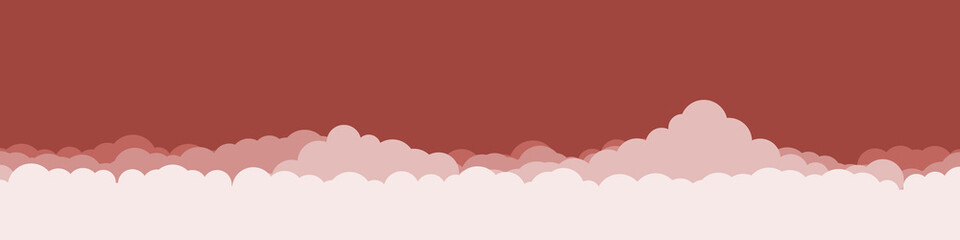 Abstract Color Clouds Sky Generative Art background illustration