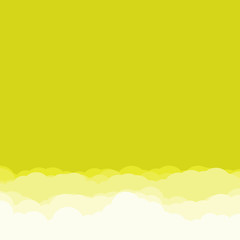 Abstract Color Clouds Sky Generative Art background illustration