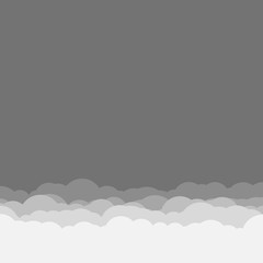 Abstract Color Clouds Sky Generative Art background illustration