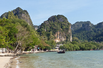 East Railay Bay Beach, Krabi Province, Thailand, Asia