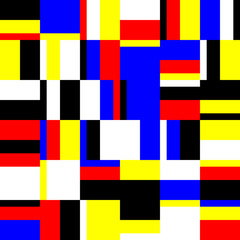 Deconstructed Abstract Vector Pattern Design