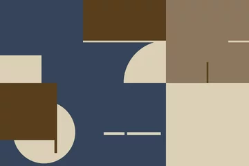 Behang Midden-eeuws abstract vectorpatroonontwerp © Normform
